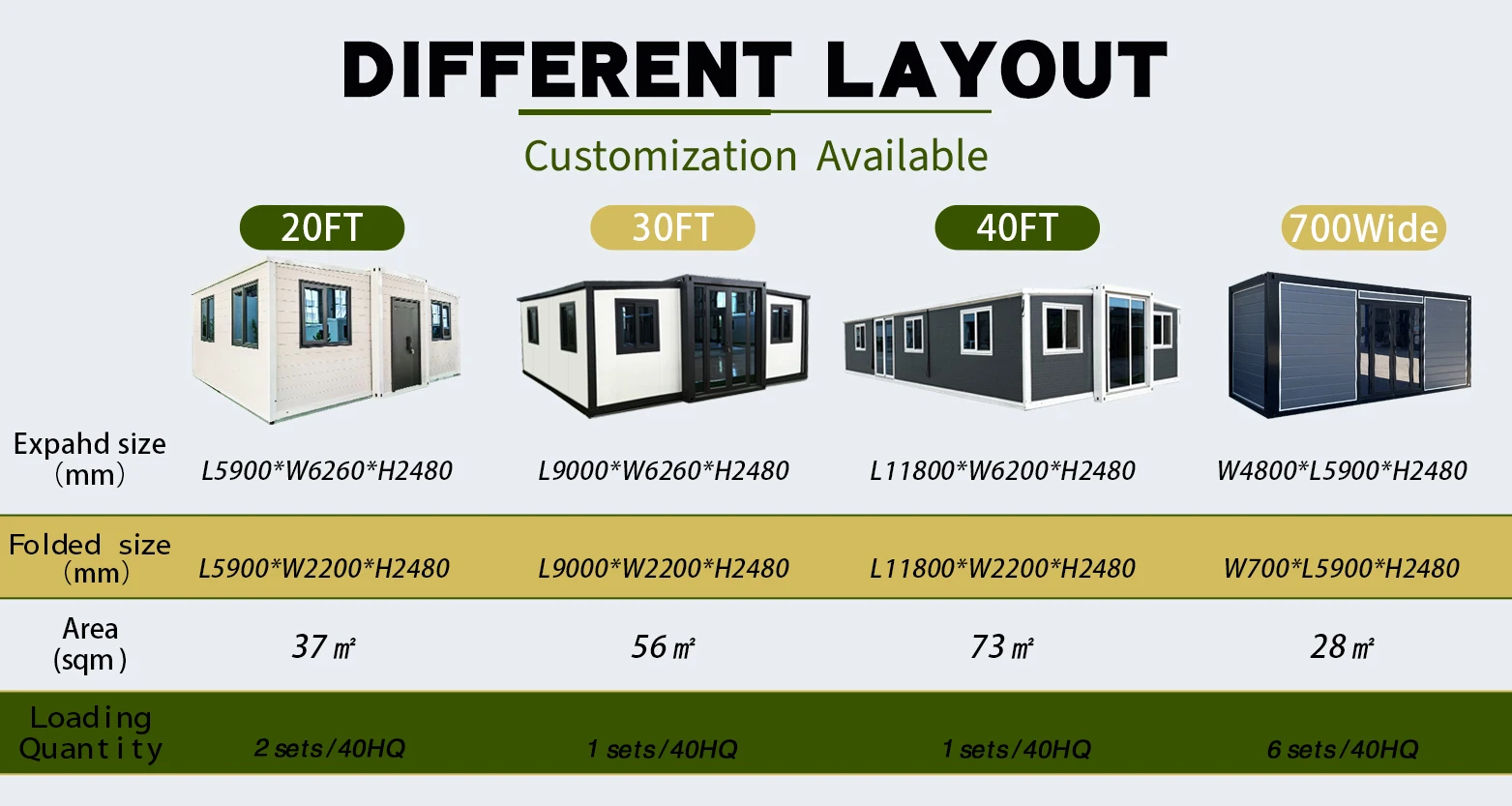 20ft 40ft Expandable Container House 20ft 40ft Expandable Container House
