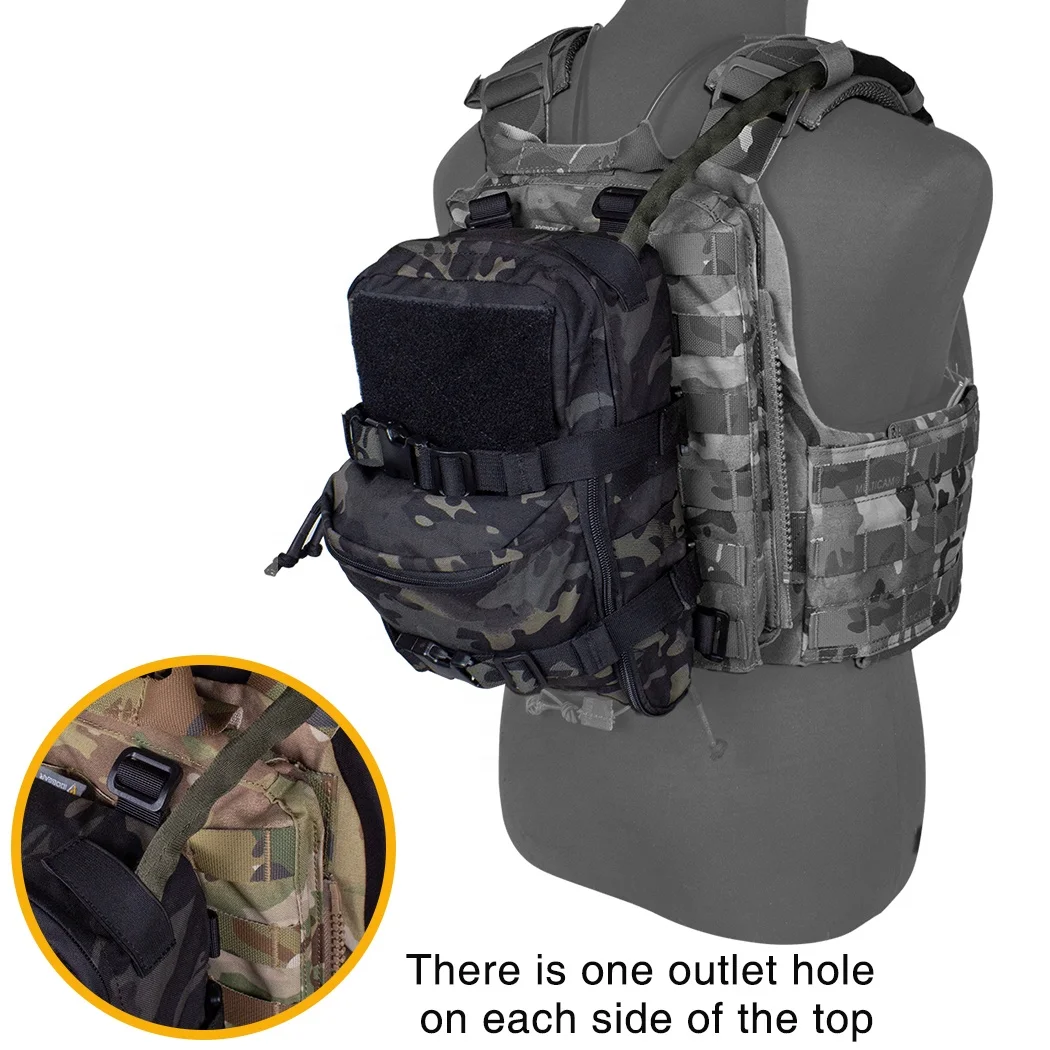 IDOGEAR Mini Tactical Camo Backpack Camo Water Bladder Carrier Pack MOLLE  Hydration Pack for Tactical Vest - Main Image