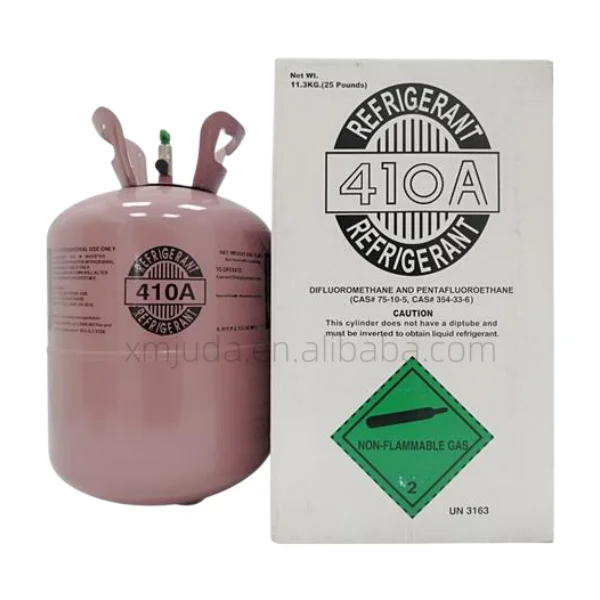 Disposable Eco Friendly R410a Refrigerant Gas 99.9 Purity 25 Lbs 410a