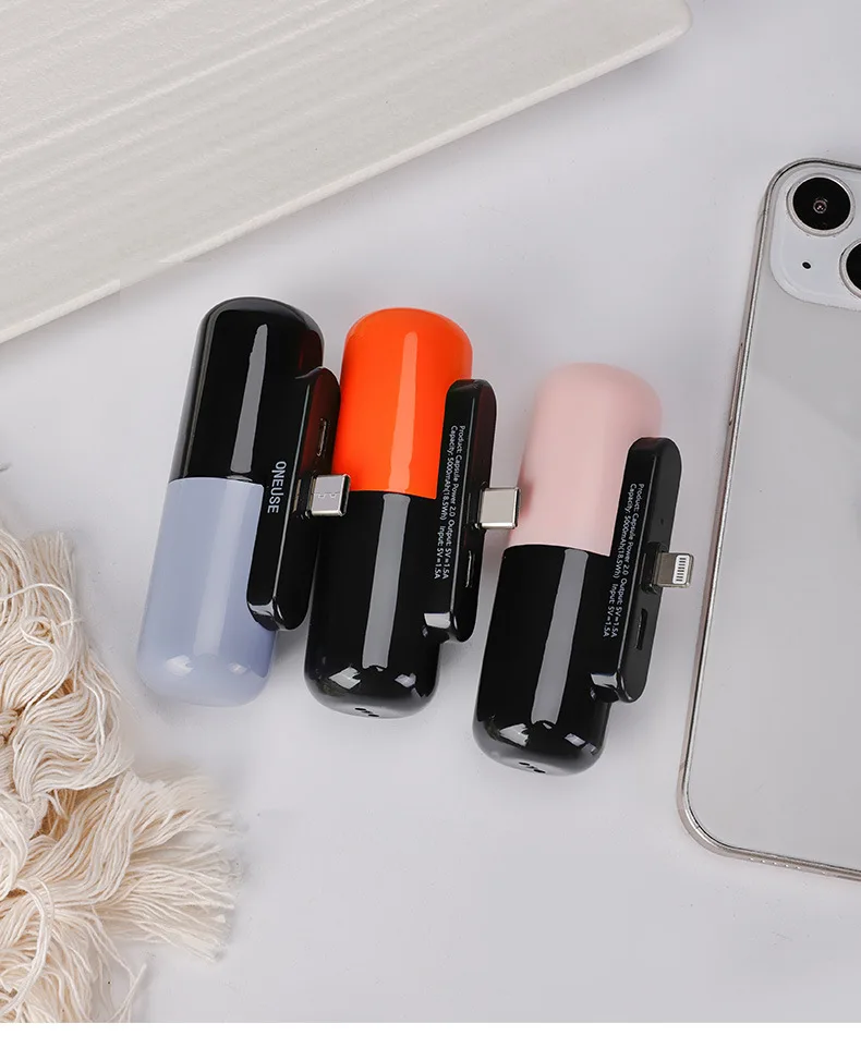 New Emergency 5000mAh Mini Small Portable Powerbank Battery Bank Charger Power Banks