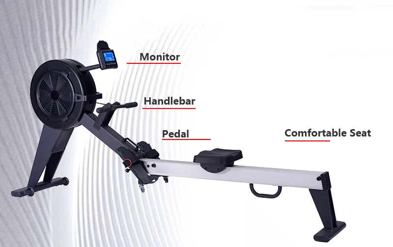 Kstar Folding Air Rower Rowing Machine Other Exercise Rehabilitation