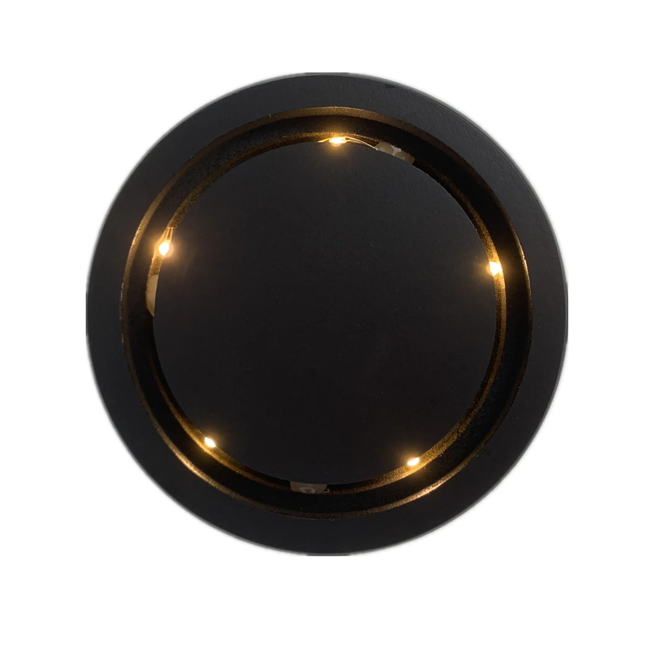 15cm Yellow LED Light  Glass Display Globe Cover Desktop Decoration Snow Dome with Light for Promotional
