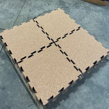 Factory Anti-slip Interlocking gym rubber floor Easy installation Puzzle rubber mats for gym shock absorption gym foam flooring