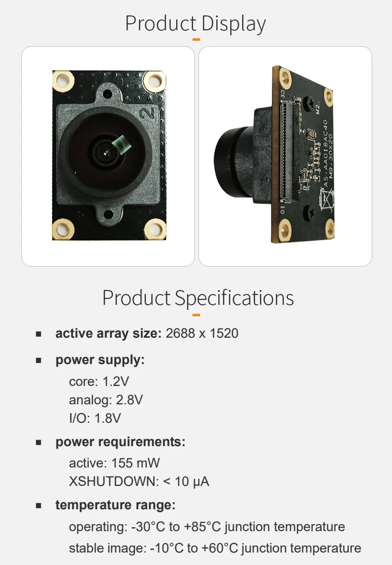 DGZX Os04c10 1520P 60fps 1080P 720P 60fps 240fps Hd 4MP High-speed Capture 2k Camera Module Mipi Wide Angle插图1