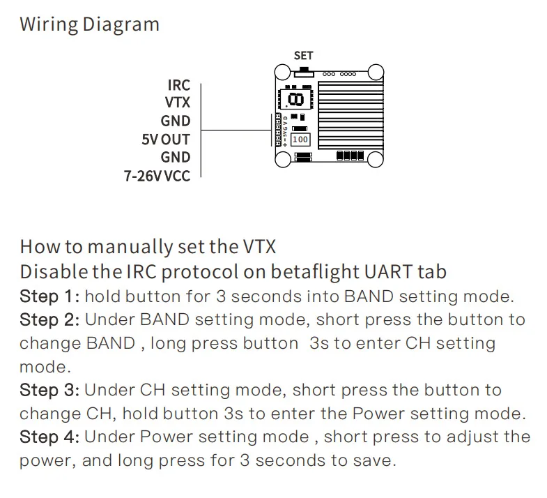  TX2501 TX2500 VTX Video Transmitter 800/1600/2500mW adjustable 56CH power output fpv drone parts details