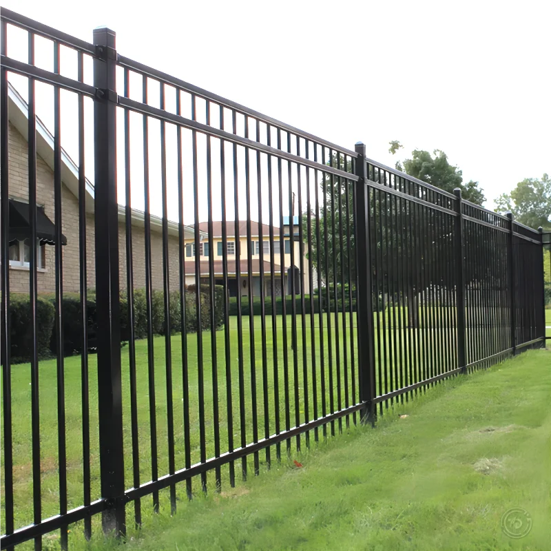 Cheap Price Per Meter Cast Iron Fencing Pickets Faux Wrought Iron Railing Fence Villa Wrought Iron Spear Top Fence for Houses