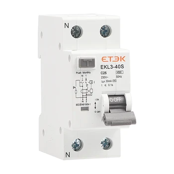 Zhejiang Etek Rcbo Miniature Circuit Breaker Ekl3-40s Max 40 Amp ...