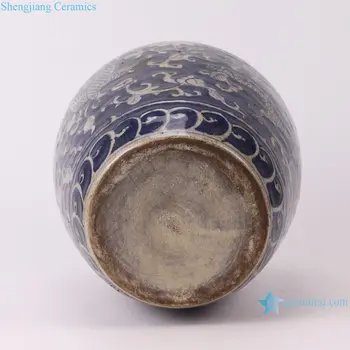 ドラゴン装飾 陶器花瓶 ドラゴン装飾 陶器花瓶