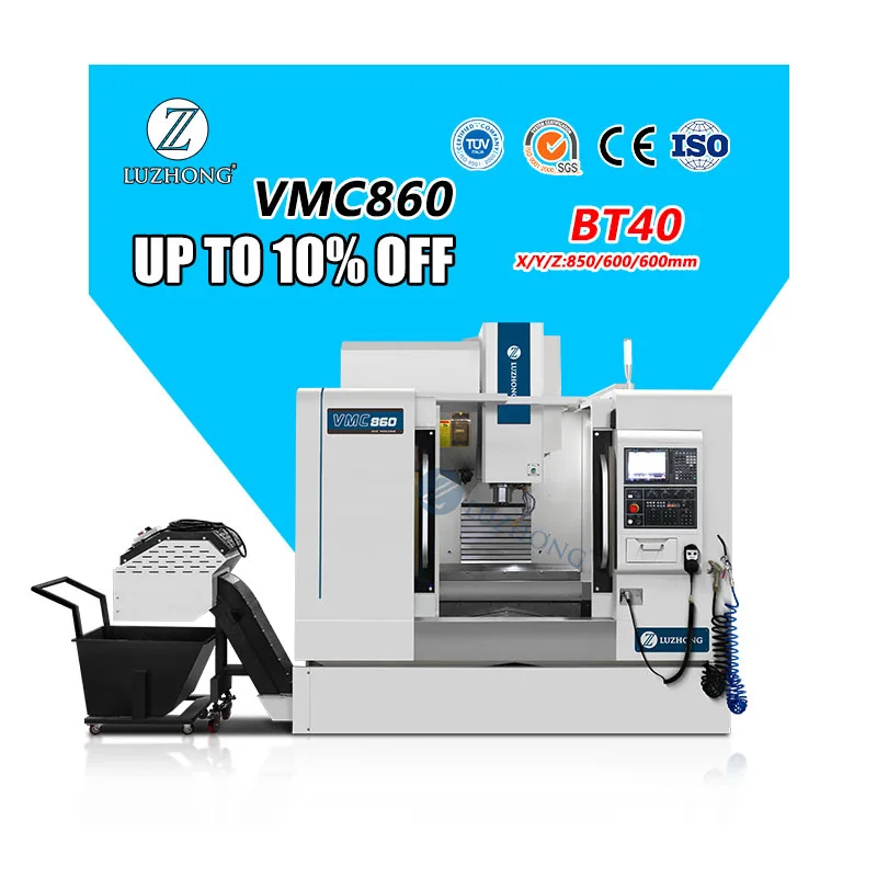 Cnc Milling Machine for Metal Automatic VMC860 Large Table 3 Axis Cnc Milling Machine