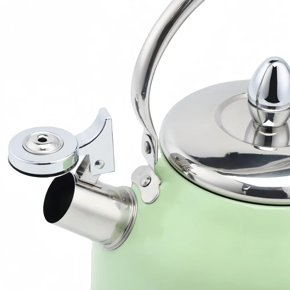 Small Bulk Order 3L Stainless Steel Japanese Whistling Tea Kettle with Color Painted Tea Kettle Water Pot