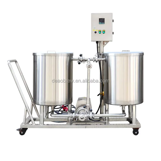 Portable CIP Cart with 50L-5000L Cleaning Tank Brewery CIP Cleaning System with Capacities of 50L 300L 500L 1000L