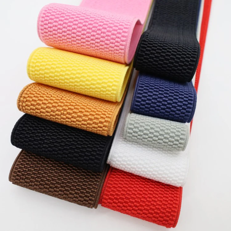 High Tenacity Polyester Latex Elastic Band Elastic Webbing Band with High Elasticity