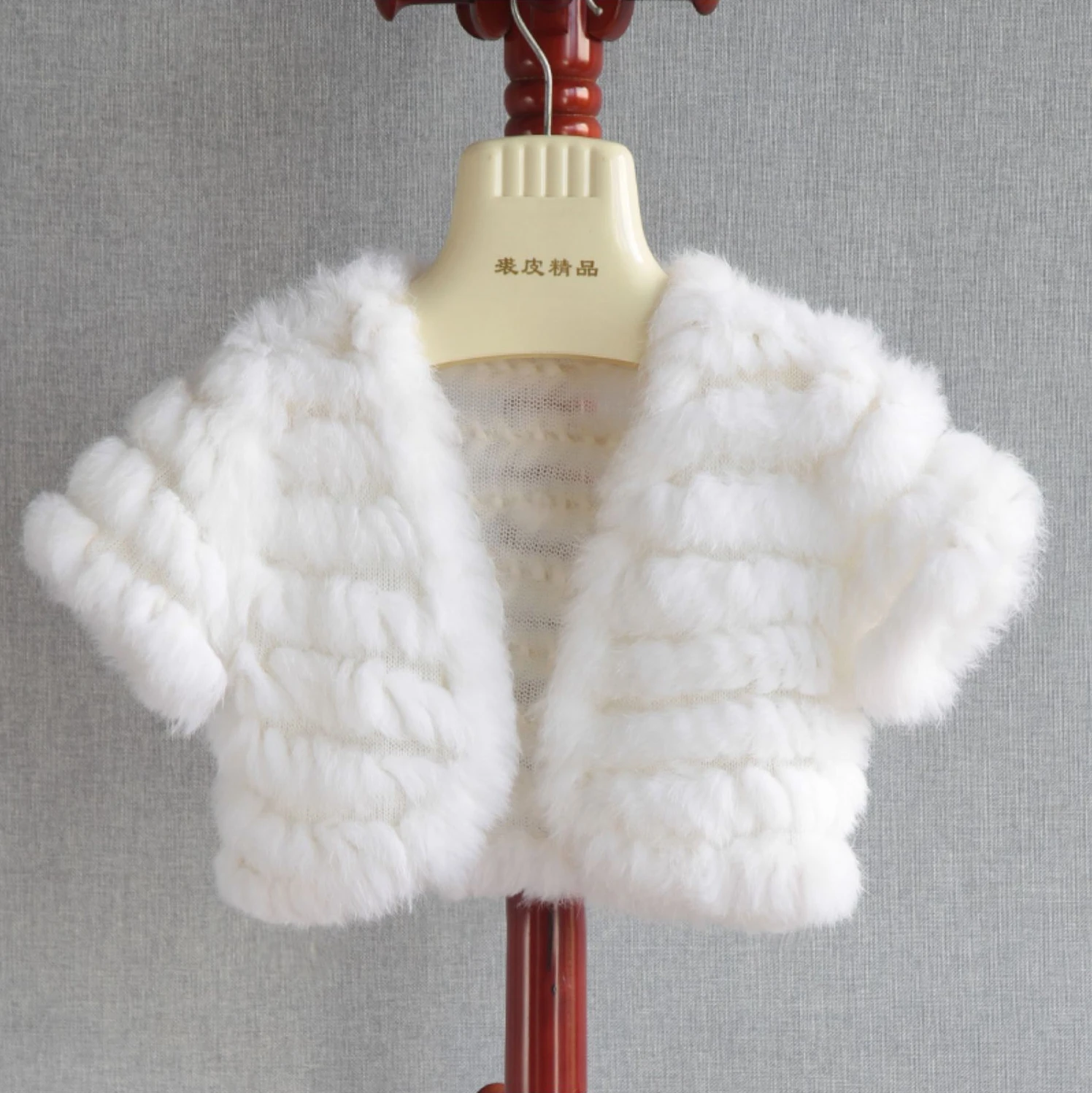 Real Rabbit Fur Yarn YR033 High Quality Hand Knitted Real Rabbit Fur Bridal Shrug Lots of ...