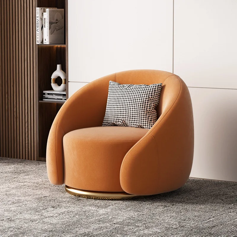 French Vintage-Style Designer Sofa Single for Compact Spaces