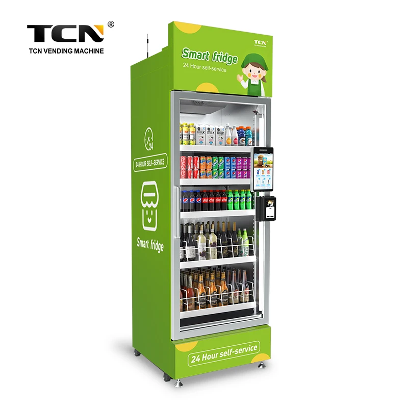 TCN New Style Smart Fridge Vending Machine Refrigerated Mixed Drinks Vending Machine