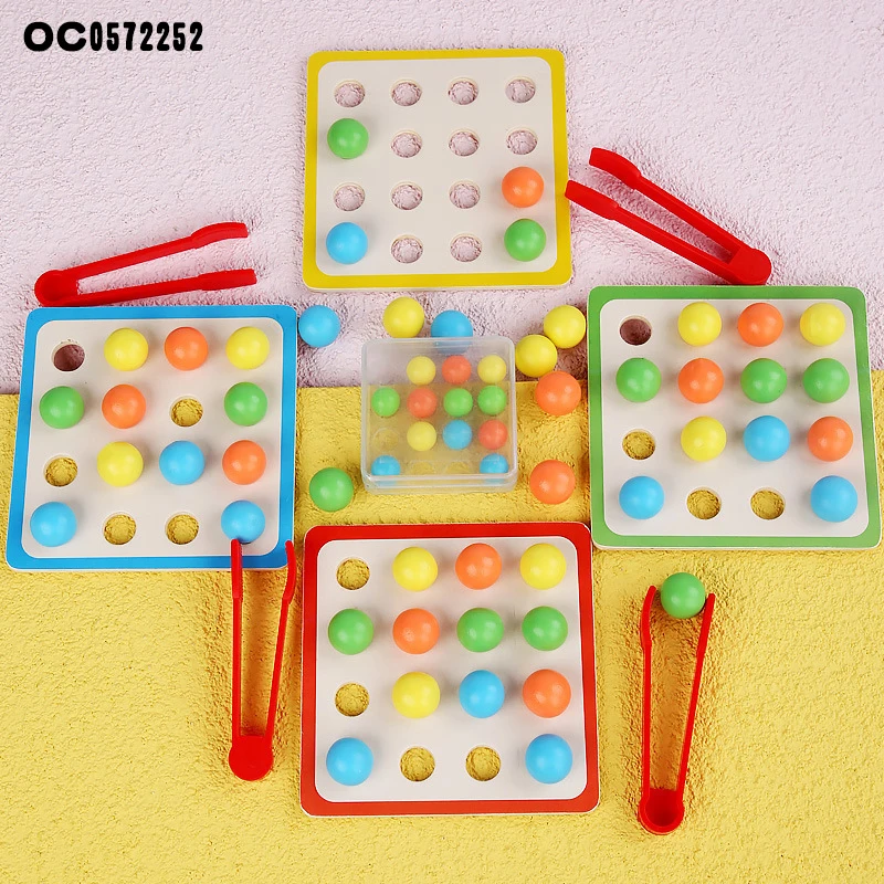 Juguete Montessori De Madera Con Cuentas Arcoíris, Pinzas Y Vasos – Ideal Para Niños De 3 A 5 Años Y Aprendizaje De Colores Y Números