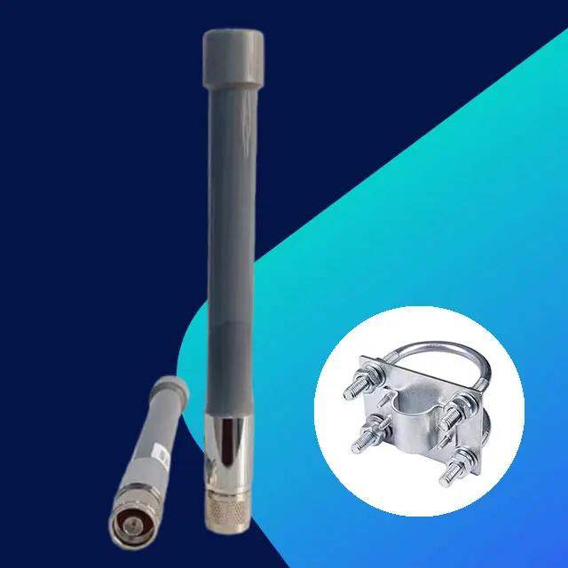 YW-QB24V6A Easy-Install 2.4GHz 6dBi Fiberglass Antenna with Clamp Mount for Quick Setup on Mast or Pole