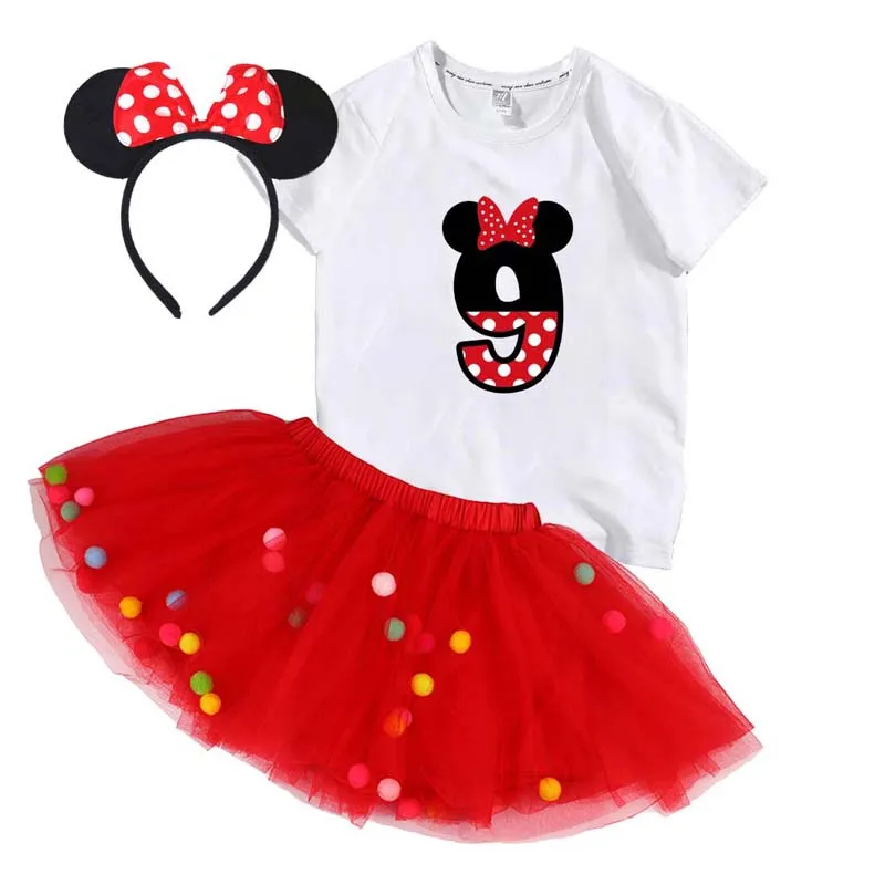 zweep gunstig hongersnood Bulk Wholesale Baby Clothes Minnie Costume 2 3 4 5 6 7 8 Years Old Girls Birthday  Outfit With Mouse Ear Headband Mbgo-003 - Buy Girls Birthday Outfit,Outfits  Baby Girl Clothes Little