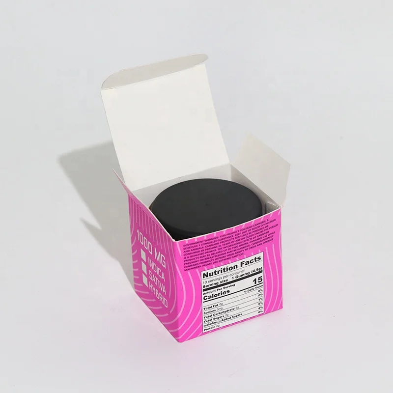 Custom Concentrate Dab Wax Glass Extract Containers Packaging Paper Boxes Jar Packaging Card Box