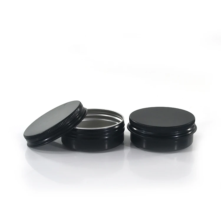 Empty Body Scrub Beard Wax Lip Balm Cream Container 10g 15g 20g 30g 50g 60g 80g 100g 150g Gold Black White Screw Aluminum Jar