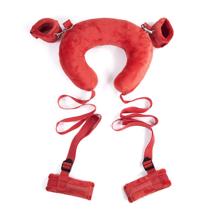 Adult SM Product Leg-split Pillow Tie-up Foot-binding Toys Bondage Sexy Fun  Sex Toy for Couple