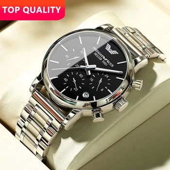 Top POEDAGAR reloj Watch Men Sport Chronograph Luxury Waterproof Luminous Stainless Steel Quartz Men's Wristwatch Date Watches