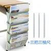 Hanging book basket - green three triangular rulers