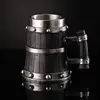 119 wooden barrel beer mug