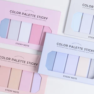 Custom Size Macaron Color Index Label Sticky Note Self-Adhesive Companion for Project Tracking and Handbook Management