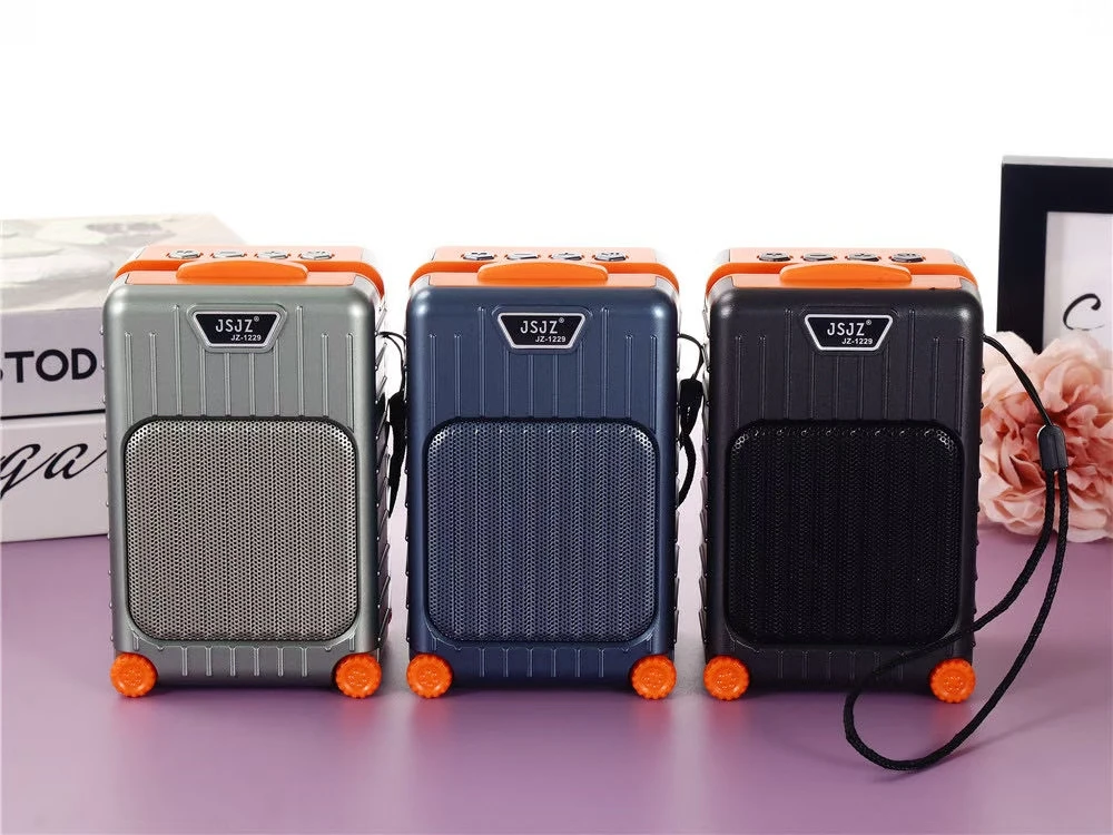 スピーカー・ウーファー toasty 新しい JZ-1229 ブルートゥーススピーカー モバイルスタンド付き ミニ