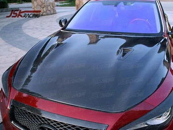 gtr style carbon fiber engine hood bonnet for 2014-2018 infiniti q50