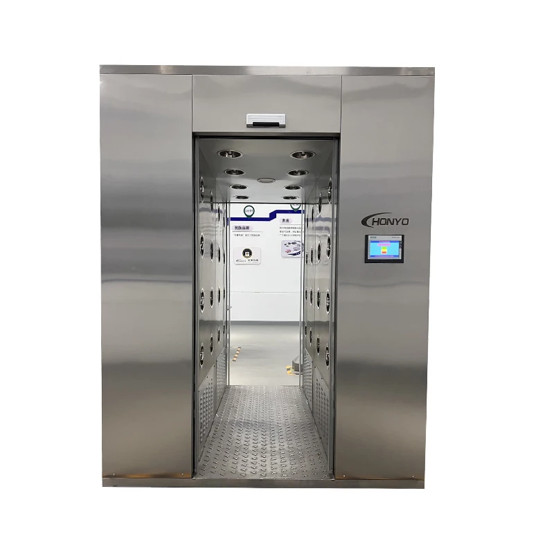 Advanced industrial air shower for high-precision clean room environments