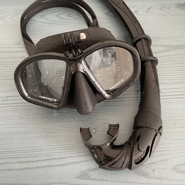 Masque De Plongée Apnée Adultes - Verre Trempé 4 Mm, Antibuée, Sangle Réglable 52-62 Cm - 2