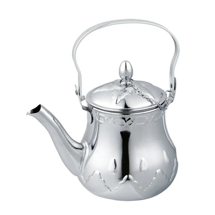 High Quality Stainless Steel Turkish Tea Pot Set with Filter for Home Use Serving Tea and Coffee by Hand for Hotels