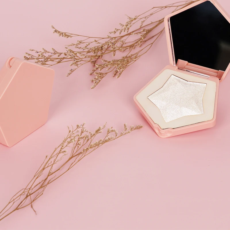 
 ОЕМ порошок блеск один мерцающий хайлайтер макияж веган частная этикетка пигмент хайлайтер палитра цвета без логотипа  