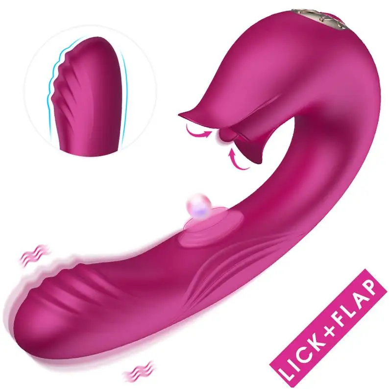 3-in-1 Zungen-Leck-G-Punkt-Vibrator Dildo Vaginaler Vibrierender  Klappstimulator Anale Nippel-Massage Sexspielzeug für Frauen Paare|  Alibaba.com