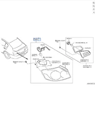 2008-2012 Nissan Skyline V36 INFINITI G35 G37 26555JK00D Taillights Tail Lights Lamps
