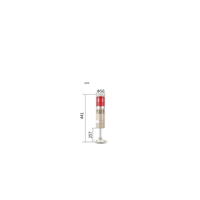 Industrial Stack Lamp 1Layer with Buzzer LED Signal Tower Light Alarm Light Tower AC DC12V 24V 110V 220V  Warning Light Tower