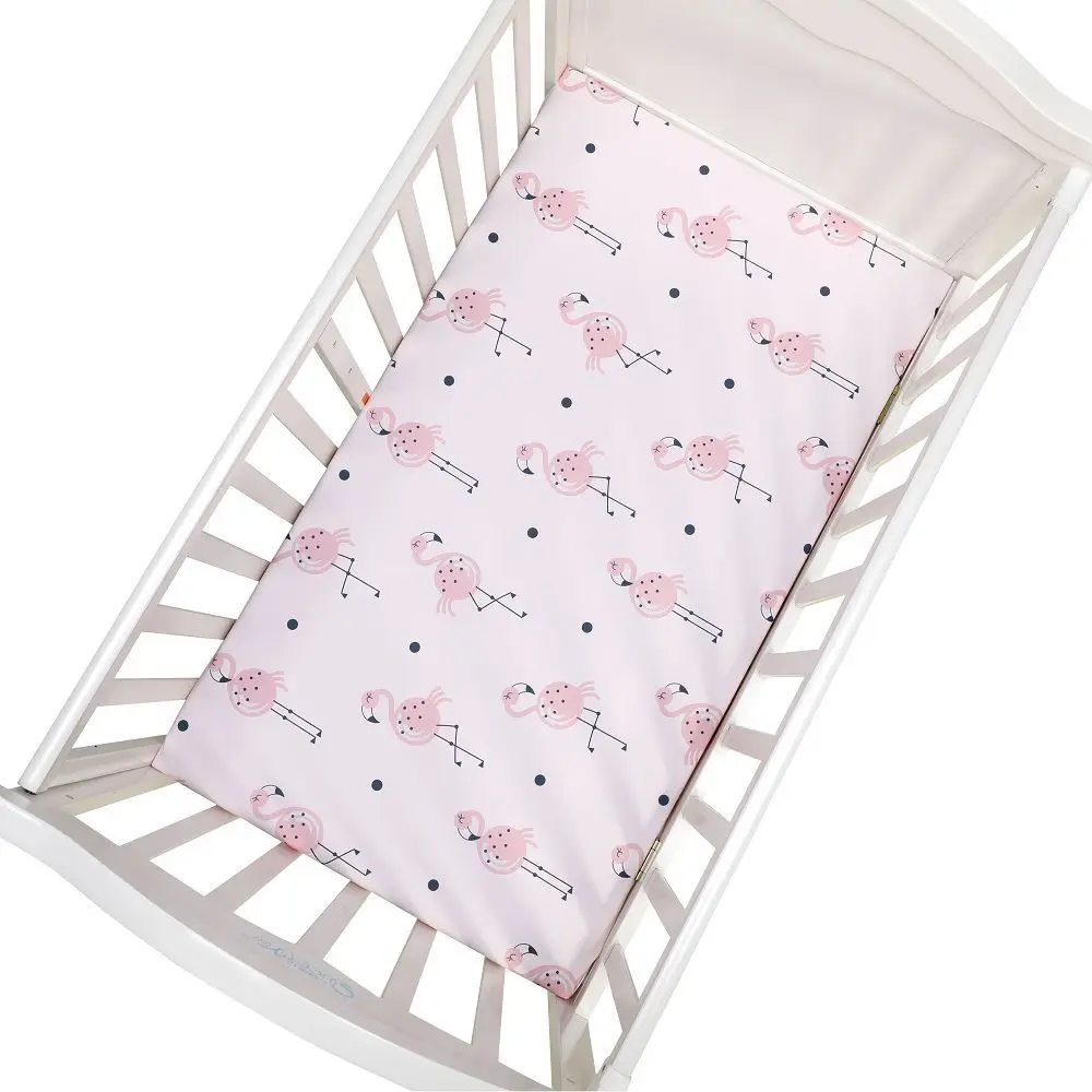 Dust Mite protection travel polyester baby crib fitted sheets