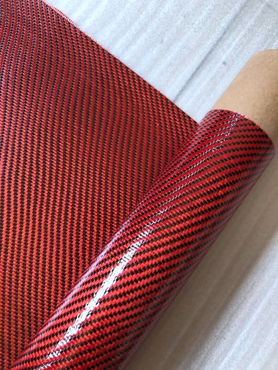 Carbon Blue Kevlar Aramid Hybrid Fabric Cloth-IM-AR-1