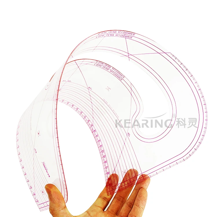 Kearing Fashion Master Plastic French Curve Ruler 40cm Metric For Sew ...