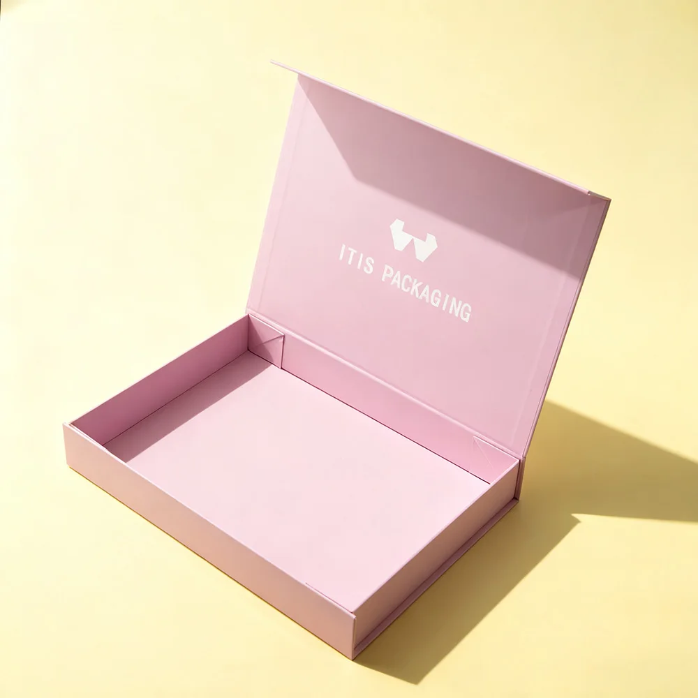 Scatola regalo di lusso per camicia e calzini | Scatola pieghevole magnetica in cartone grigio personalizzata | Grande imballaggio riciclato con protezione in spugna