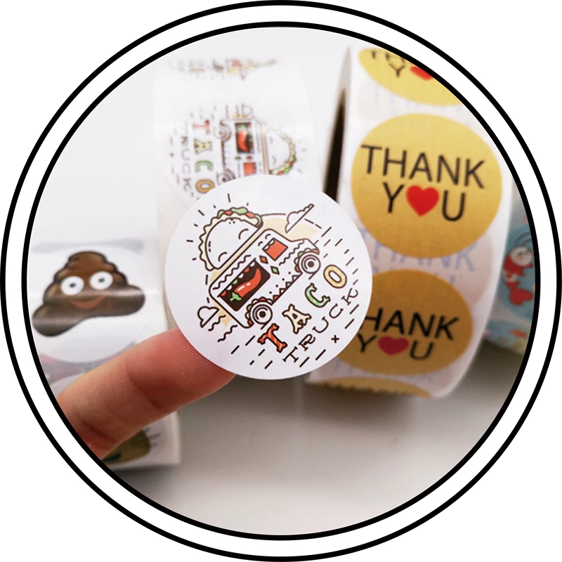 Custom Die Cut Vinyl Printing Adhesive Waterproof PVC Label Stickers