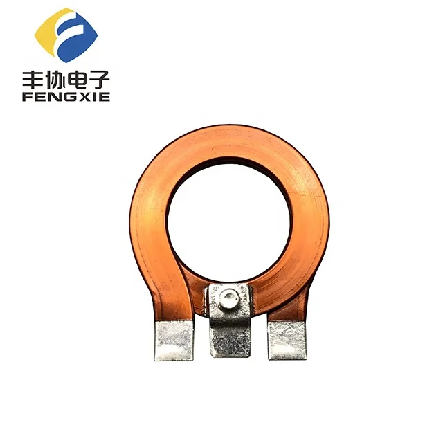 China factory custom high current enameled flat copper wire coil for electrical transformer parts