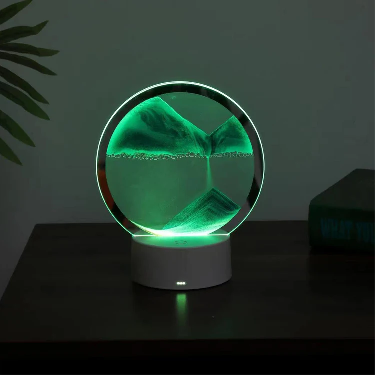 Table Lamps 3d Art Quicksand Painting Table Decoration Living Room