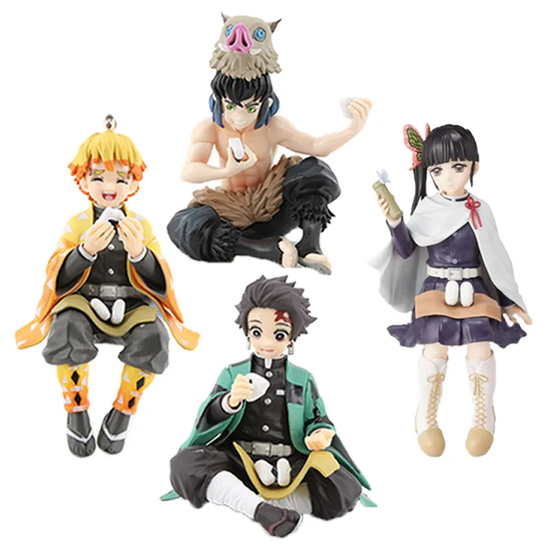 Demon Slayer: Kimetsu no Yaiba Agatsuma Zenitsu Eat Rice Balls PVC Figure