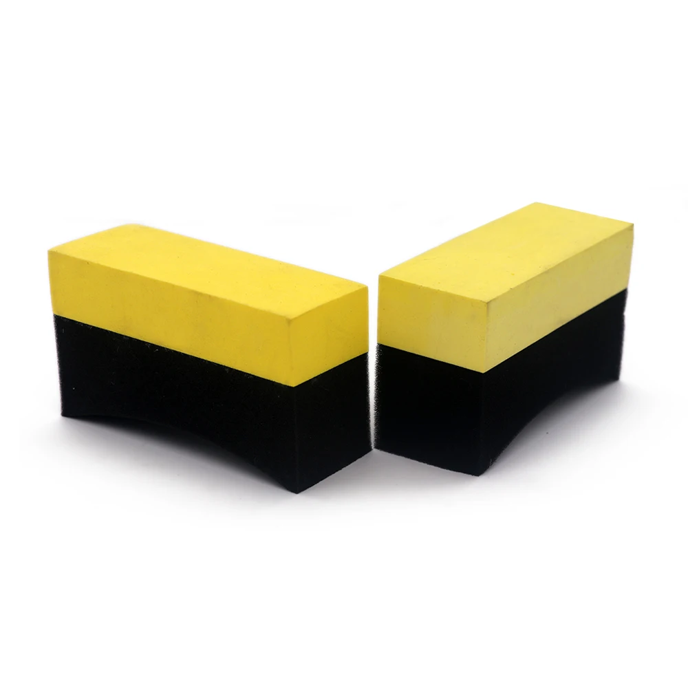 Заводская цена U-образная Автомобильная угловая щетка для мытья EVA повязки шин аппликатор двойная широкая изогнутая пена