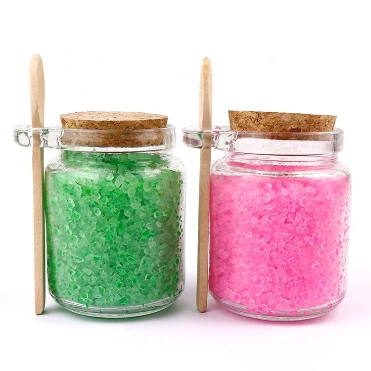 Sohoye Glass Jar Custom Private Label Bath Salts With Flowers Bundle Pack of Sleep Original Formula  Salt