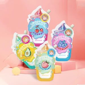 Private Label Custom Natural Fruit Makeup Remover Balm Smoothie Cream Face Cleanser Gentle Facial Makeup Remover Cleansing Balm