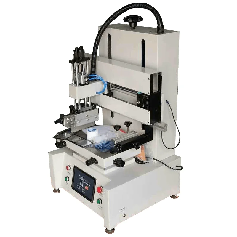 Mini Table System Advertising Package Sports Equipment Small Metal Sheet Label Flat Vacuum Silk Screen Printing Machine